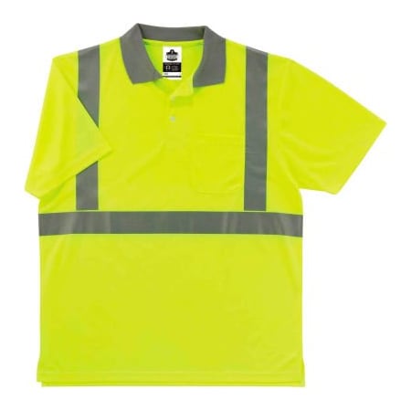 Ergodyne GloWear 8295 Class 2 Polo Shirt, Lime, XL 21645